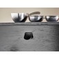 S Buton SLOPE negru mat, lungime 34.6mm